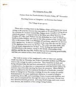 The Llangwm Rout 1900